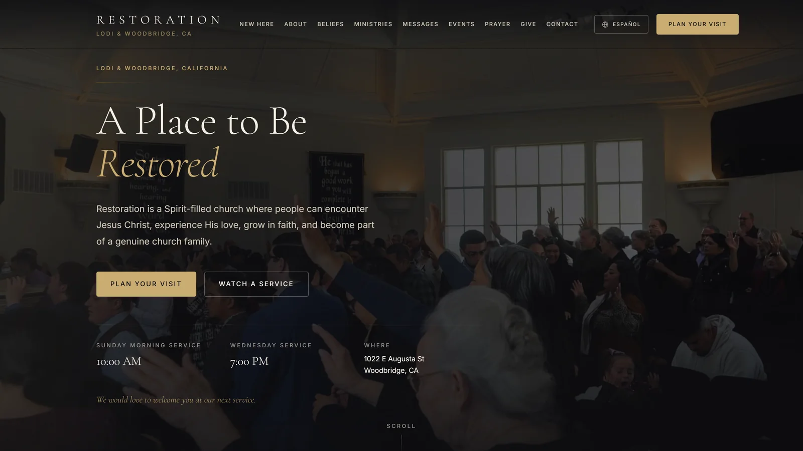 Restoration Church — website