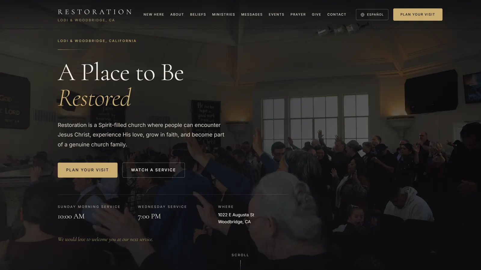 Restoration Church — website